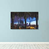 Australië, Perth, stadsprofiel vanuit Kings Park 2 Canvas Afdruk (Insitu (Houten vloer))