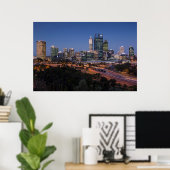 Australië, Perth, stadsprofiel vanuit Kings Park Poster (Thuiskantoor)