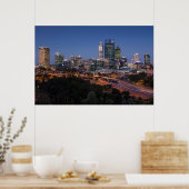 Australië, Perth, stadsprofiel vanuit Kings Park Poster (Keuken)