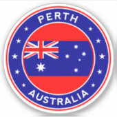 Australië, Perth Sticker (Voorkant)