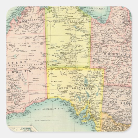 Australië politiek vierkante sticker (Voorkant)