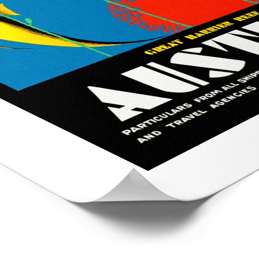 Australië Poster (Hoek)