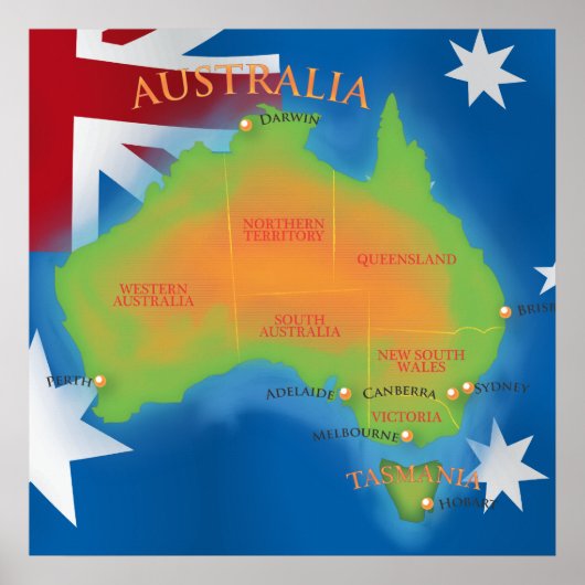 Australië Poster (Voorkant)