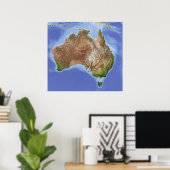 Australië Poster (Thuiskantoor)