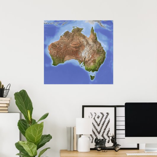 Australië Poster (Thuiskantoor)