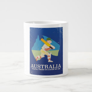 Australië poster voor cricket Vintage Grote Koffiekop