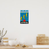 Australië Poster voor herstelde Vintage-reis (Keuken)