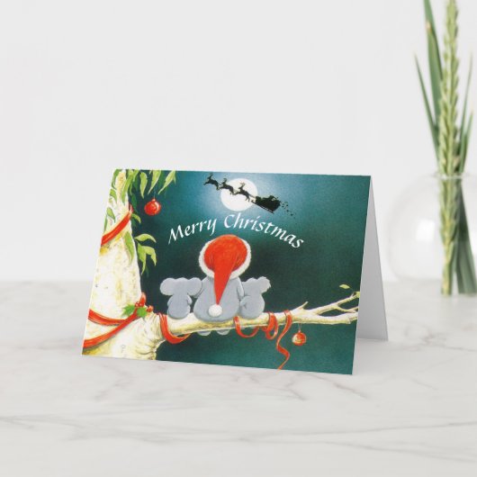 Australië Prettig Kerstfeest Feestdagen Kaart (Voorkant)