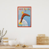 Australië Print Reisposter Australische Kunst (Keuken)