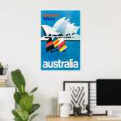 Australië Print Sydney Reisposter Kunst (Thuiskantoor)