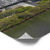 Australië, Queensland, Brisbane, de Brug van het V Poster (Hoek)