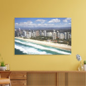 Australië, Queensland, Gold Coast, Main Beach - Canvas Afdruk (Insitu (Woonkamer))
