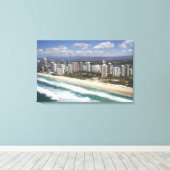 Australië, Queensland, Gold Coast, Main Beach - Canvas Afdruk (Insitu (Houten vloer))