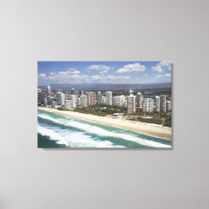 Australië, Queensland, Gold Coast, Main Beach - Canvas Afdruk