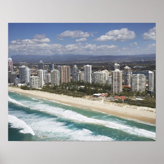 Australië, Queensland, Gold Coast, Main Beach - Poster (Voorkant)