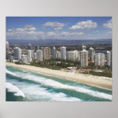 Australië, Queensland, goudkust, hoofdstrand - Poster (Voorkant)