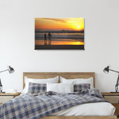 Australië, Queensland, goudkust, surfers op Canvas Afdruk (Insitu (Slaapkamer))
