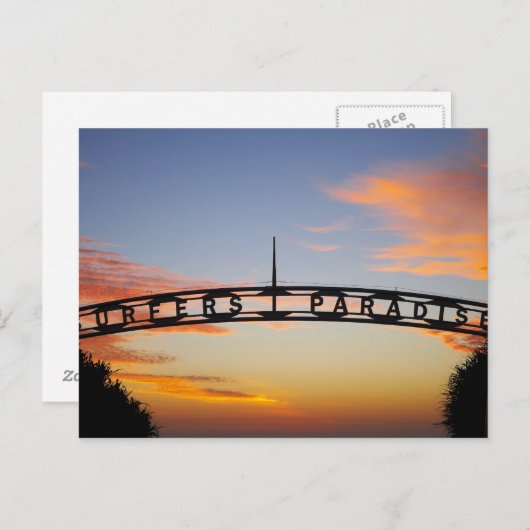 Australië, Queensland, goudkust, zonsopgang; Briefkaart (Voorkant / Achterkant)