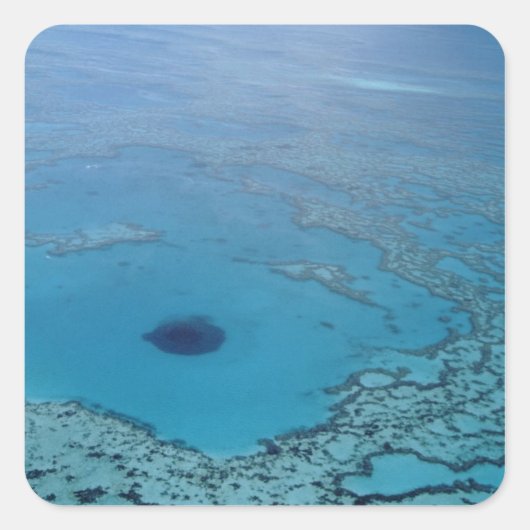 Australië, Queensland. Great Barrier Reef Vierkante Sticker (Voorkant)