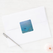Australië, Queensland. Great Barrier Reef Vierkante Sticker (Envelop)