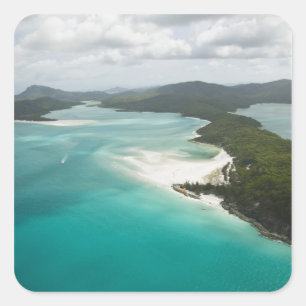 Australië, Queensland, Whitsunday Coast, 2 Vierkante Sticker