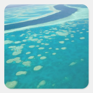Australië, Queensland, Whitsunday Coast, Great 4 Vierkante Sticker