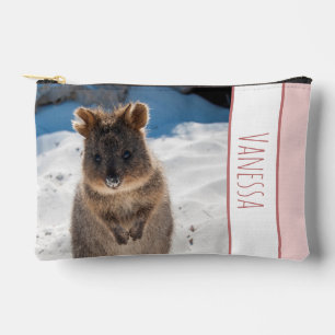 Australië Quokka op het strand Roze Meisjes Custom Etui