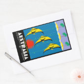 Australië Rechthoekige Sticker (Envelop)