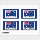Australië Rechthoekige Sticker (Vel)