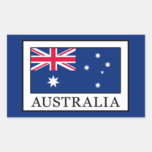 Australië Rechthoekige Sticker (Voorkant)