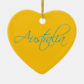 Australië:Reis Keramische Versiering Keramisch Ornament (Voorkant)