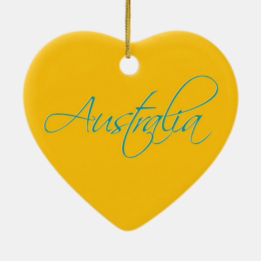 Australië:Reis Keramische Versiering Keramisch Ornament (Achterkant)