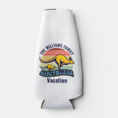 Australië reis Schattige Kangaroo Sunset Custom Flesjeskoeler (Voorkant)