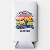 Australië reis Schattige Kangaroo Sunset Custom Seltzer Blikjeskoeler (Voorkant)
