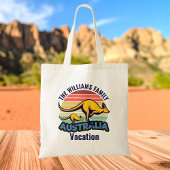 Australië reis Schattige Kangaroo Sunset Custom Tote Bag
