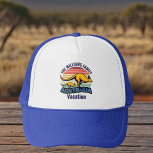 Australië reis Schattige Kangaroo Sunset Custom Trucker Pet