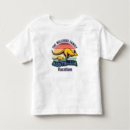 Australië Reis Schattige Kangoeroe Gepersonaliseer Kinder Shirts