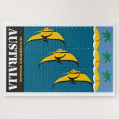  Australië - reisillustratie Legpuzzel (Horizontaal)