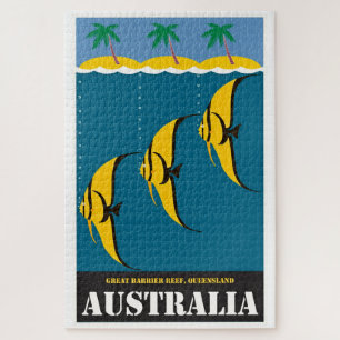  Australië - reisillustratie Legpuzzel