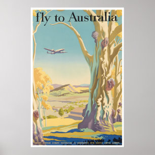 Australië Reisposter Australische Kunst Vintage Poster