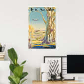 Australië Reisposter Australische Kunst Vintage Poster (Thuiskantoor)