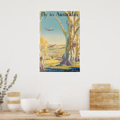 Australië Reisposter Australische Kunst Vintage Poster (Keuken)