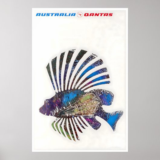 Australië Reisposter Australische Kunst Vissen Poster (Voorkant)