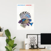 Australië Reisposter Australische Kunst Vissen Poster (Thuiskantoor)