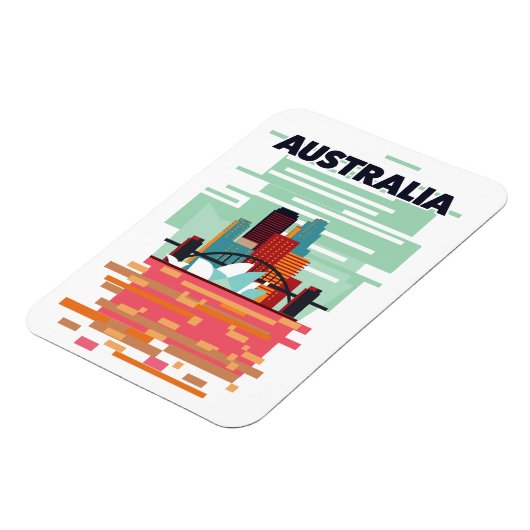 Australië Reisposter Magneet (Linkerzijde)