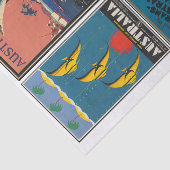  Australië Reisposters ontkoppelen Collage Tissuepapier (Detail)