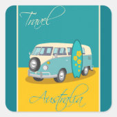 Australië:reisticker Vierkante Sticker (Voorkant)