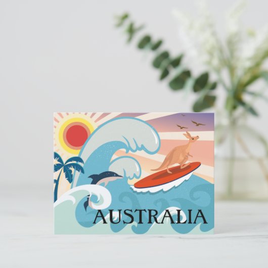 Australië reizen briefkaart (Staand voorkant)
