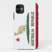 Australië Republiek Californië-vlag Kangaroo Case-Mate iPhone Case (Achterkant)