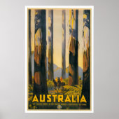 Australië Retro Travel Poster (Voorkant)